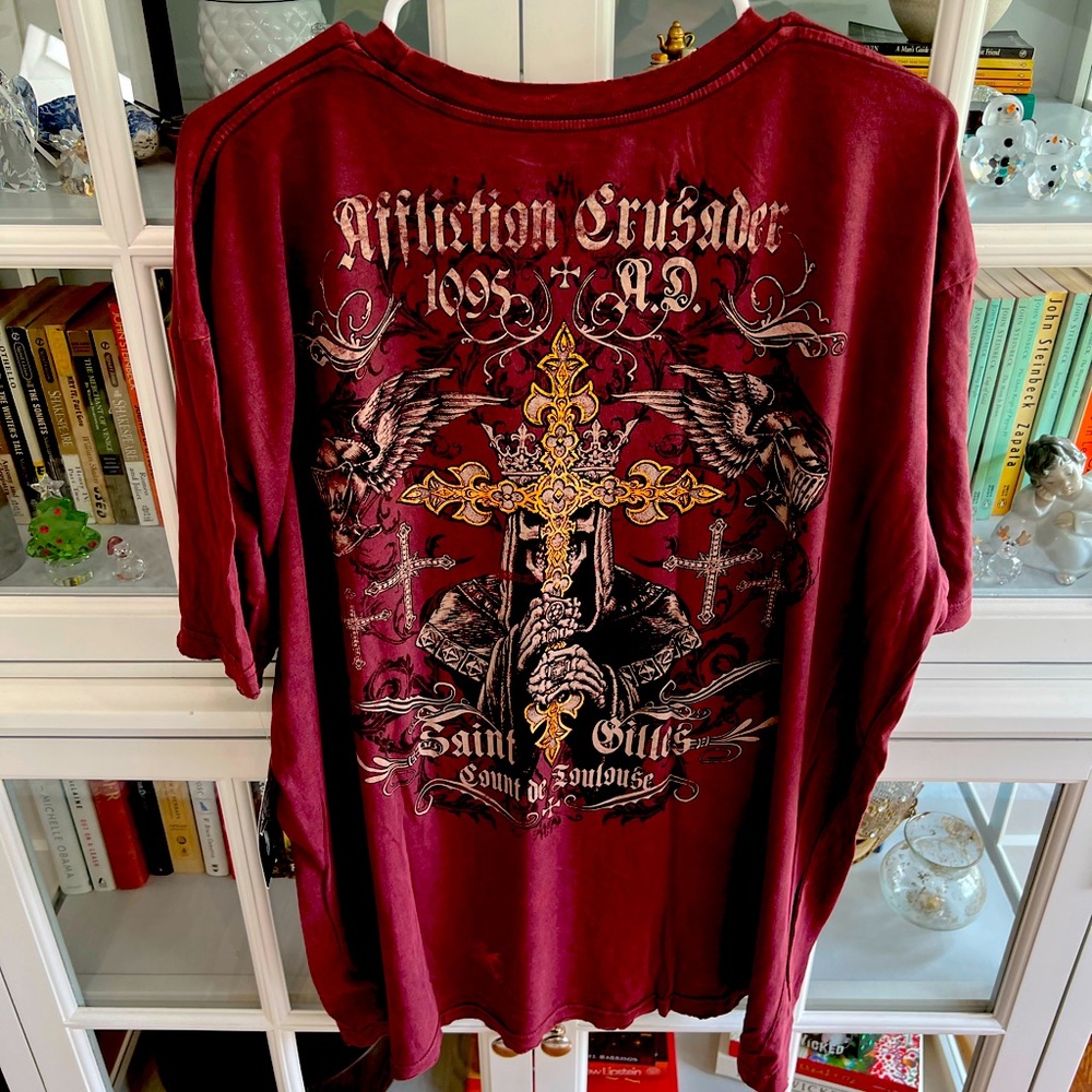Maroon Affliction T XXXL Vintage